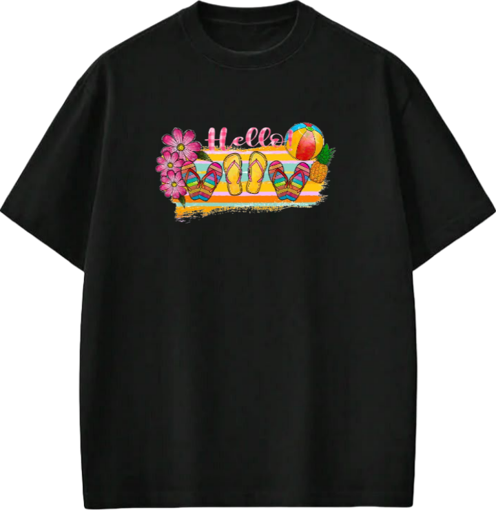 Summer Vibes t- shirt Black Back 26