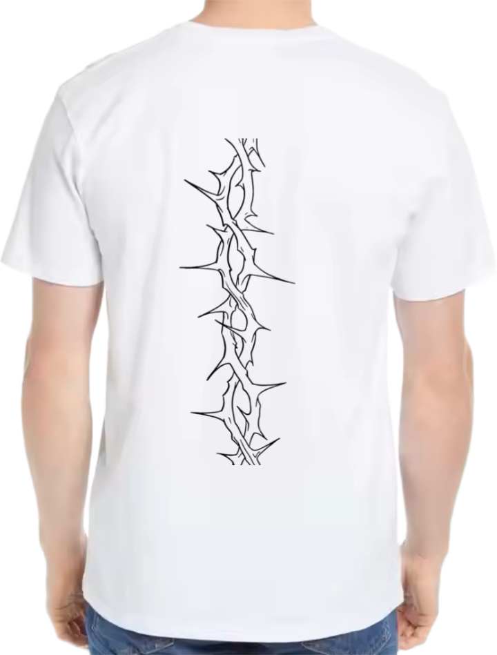 Goth Oversize t- shirt White Back 28