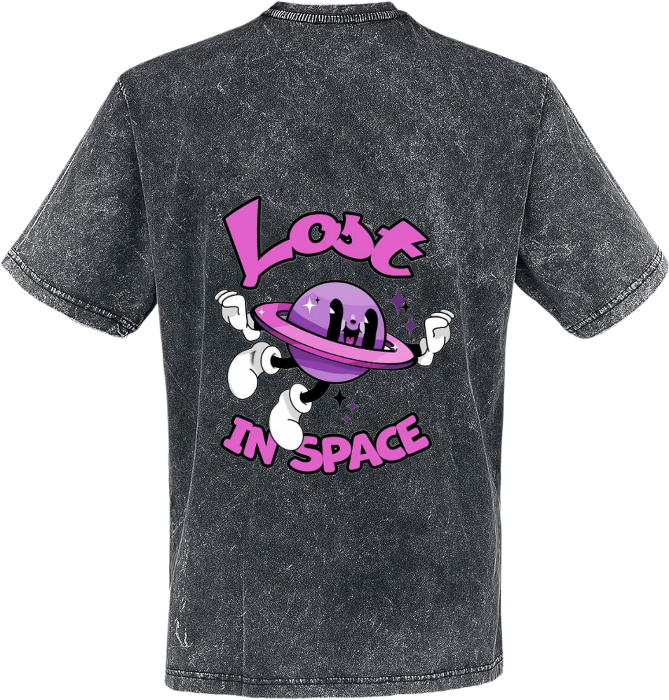 Lost IN SPACE t- shirt One Size Washed Back 28