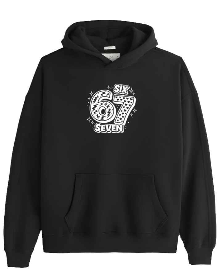 designs 67 Oversize Hoodie Black 28
