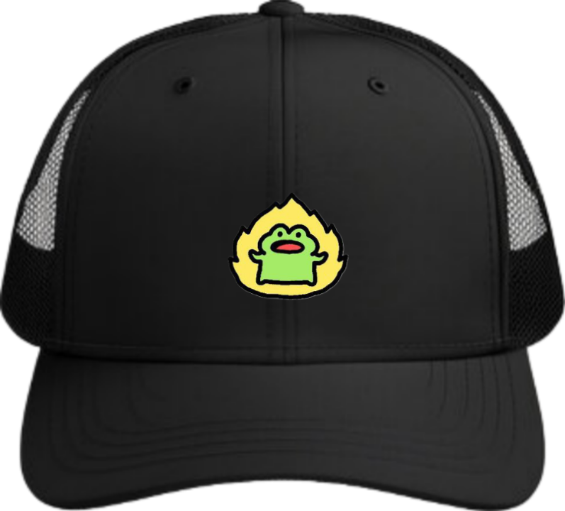 Frog Baseball cap Black 28
