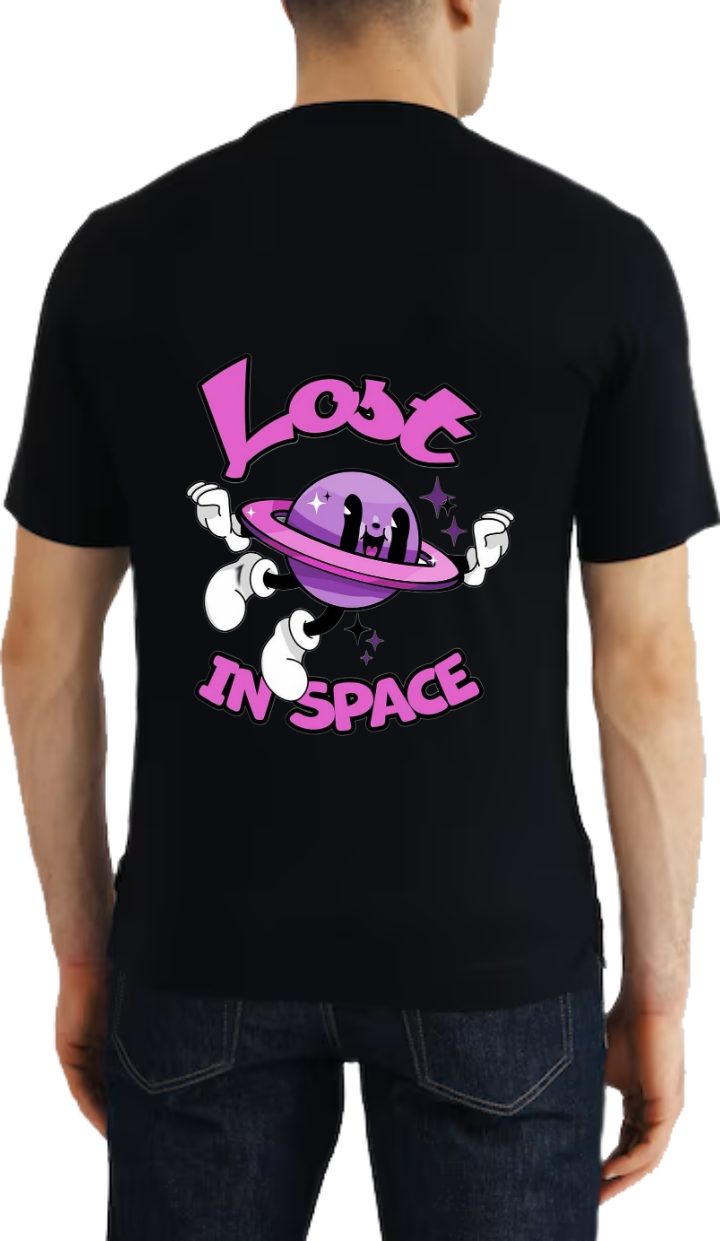 Lost IN SPACE t- shirt One Size Black back 28