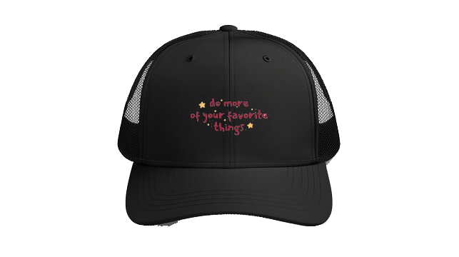 Baseball cap Black favorite things do more of your 28