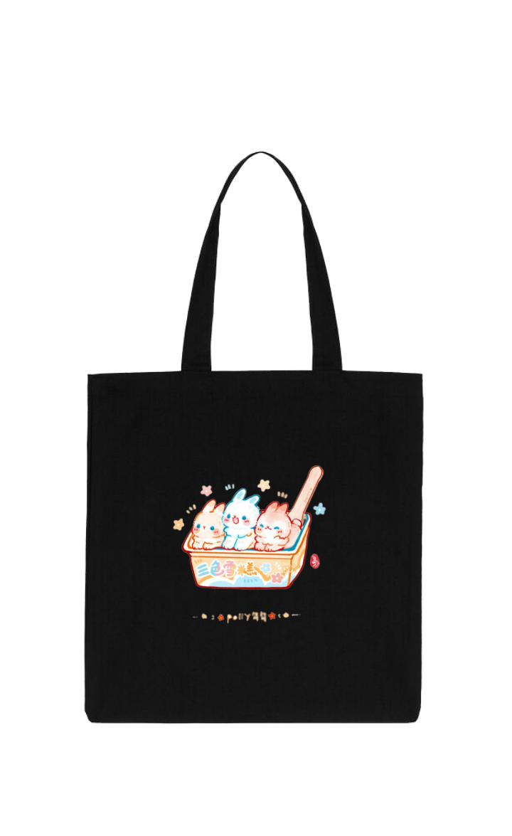 bunny tote bag White 28