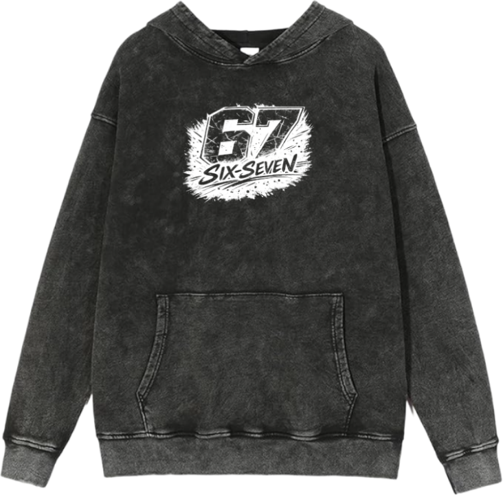 67 designs Oversize Hoodie Washed 28