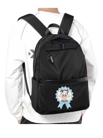 officially delulu School Back bag bag 77