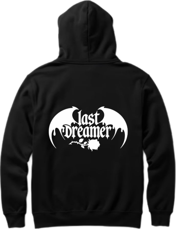 Goth Oversize Hoodie Black Back 28