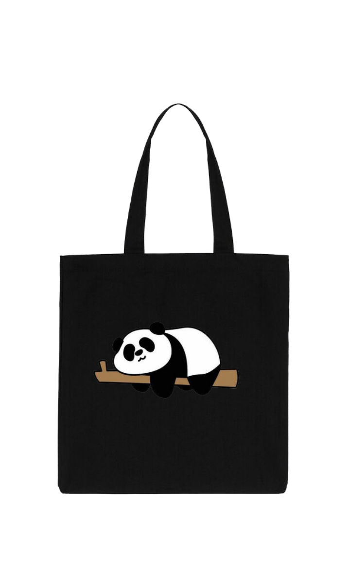 PANDA tote bag Black 28