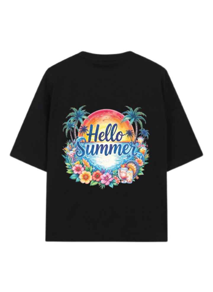Summer Vibes t- shirt Black Back 29