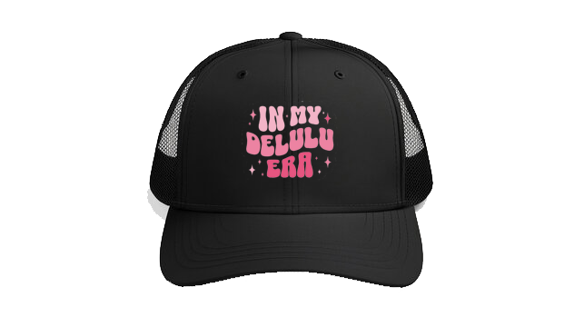 Baseball cap Black IN MY DELULU ERA 77