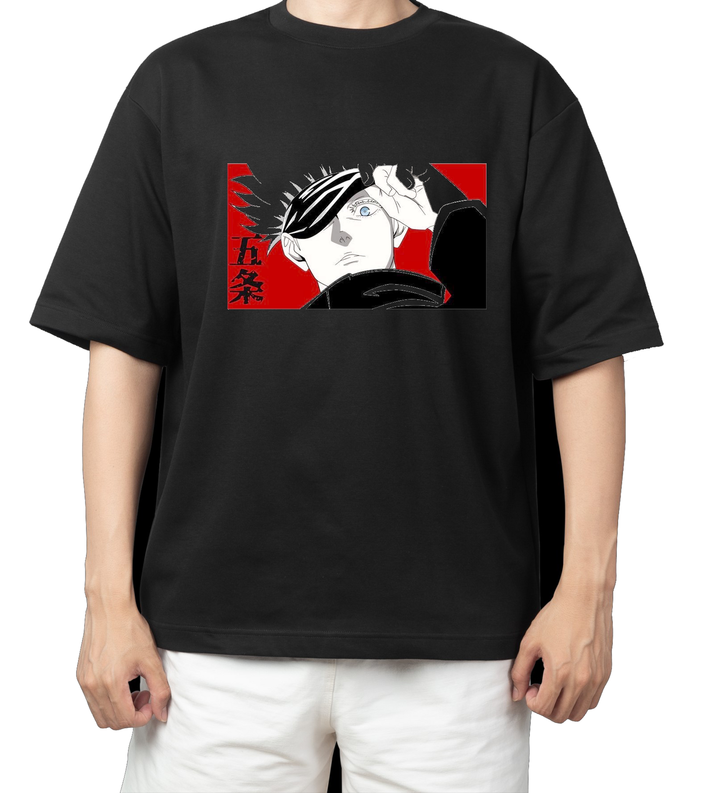 tjujutsu kaisen GOJO Oversize t- shirt Black 29