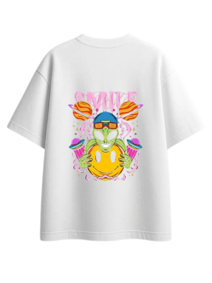 aliens One Size t- shirt White Back 29