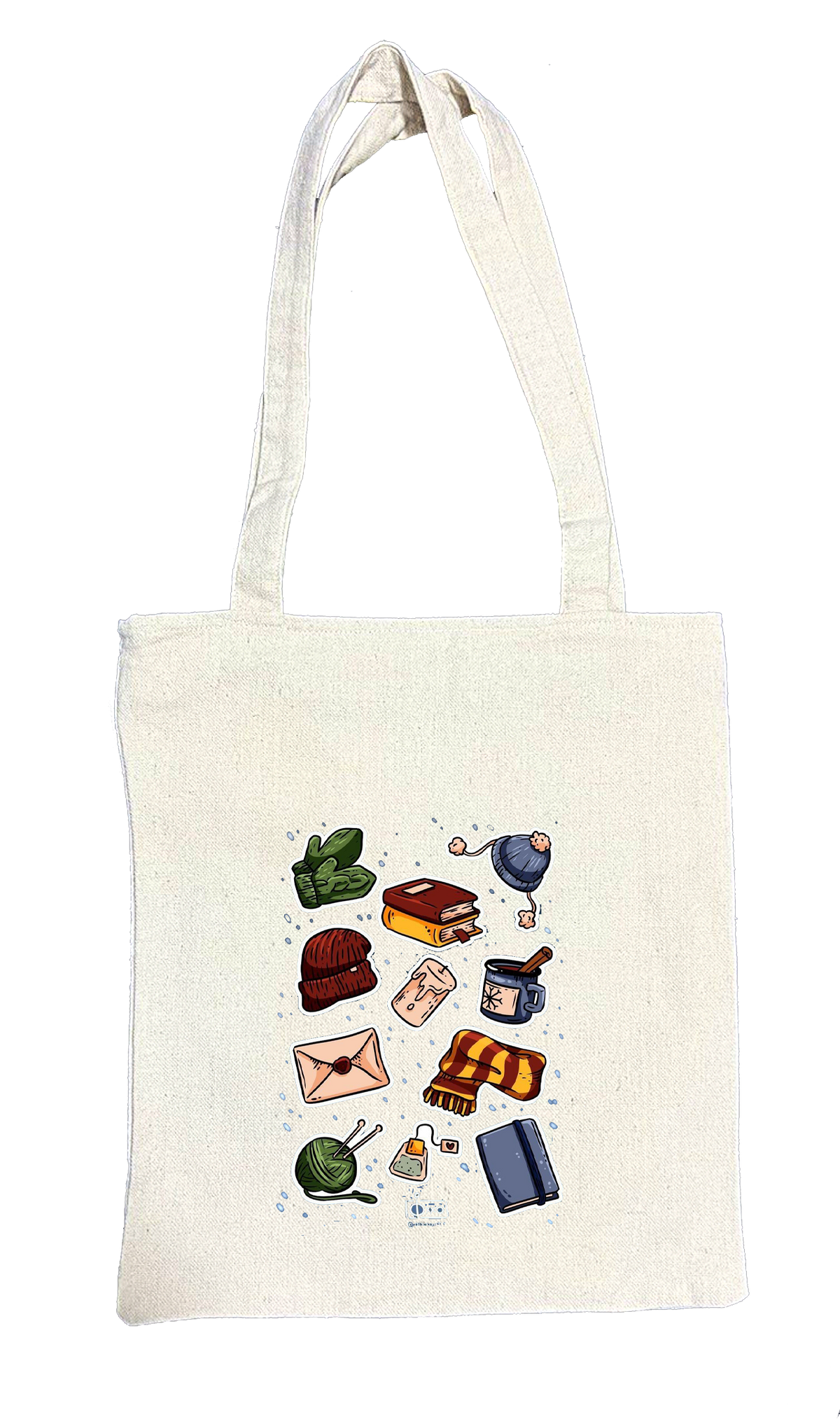 books tote bag beige