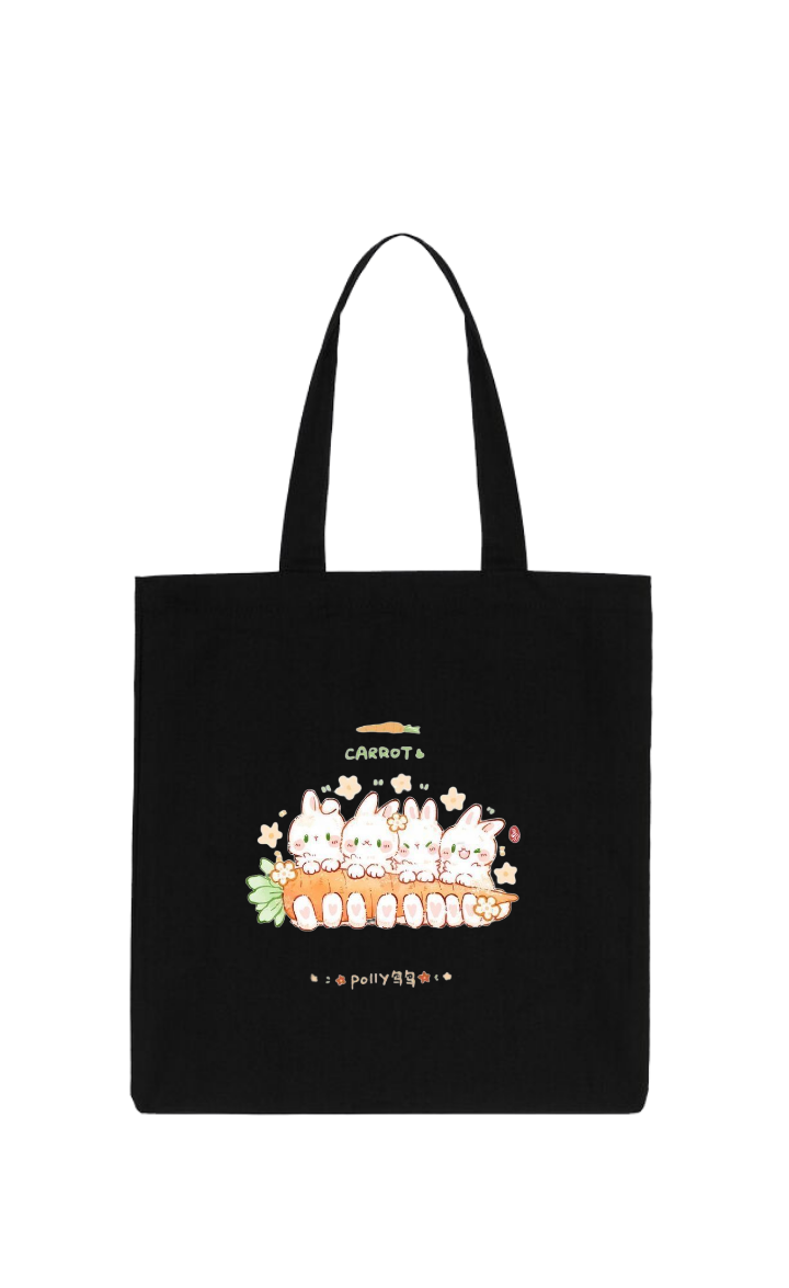 bunny tote bag White 29