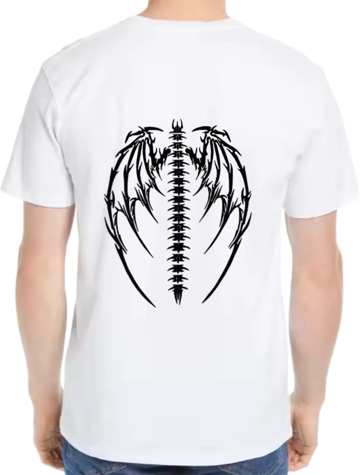 Goth Oversize t- shirt White Back 29