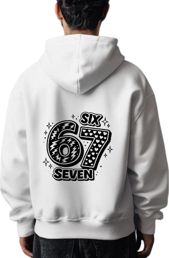 designs 67 Oversize Hoodie White Back 29