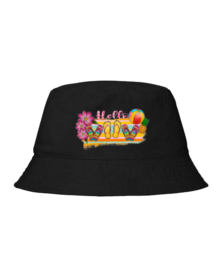 Summer Vibes Bucket hat Fishman hat cap Black 29