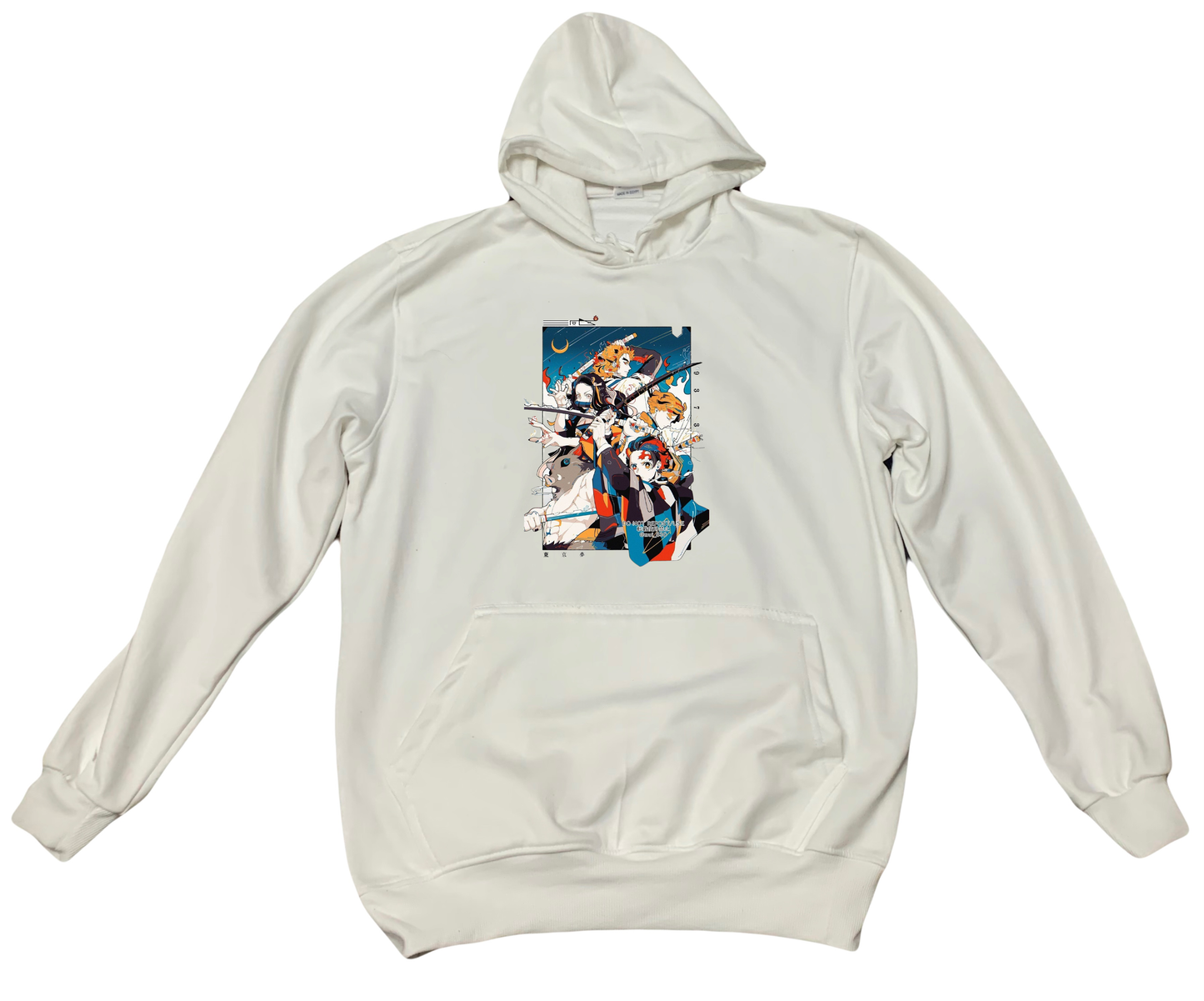 Anime Demon slayer nezuko tanjiro Oversize Hoodie White 29