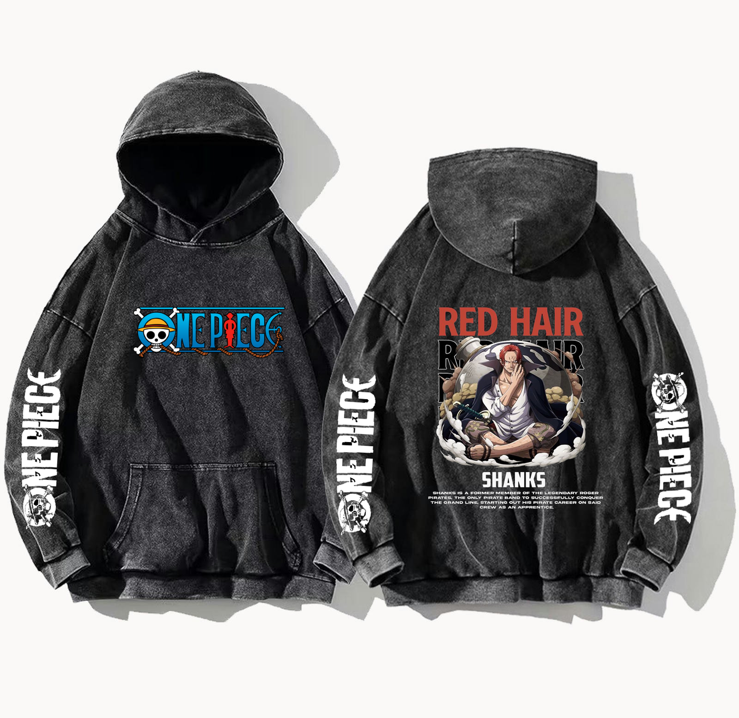 one piece One Size hoodie Washed Back 29