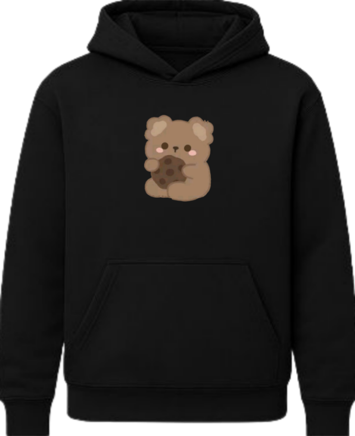 bear Oversize Hoodie Black Back 2