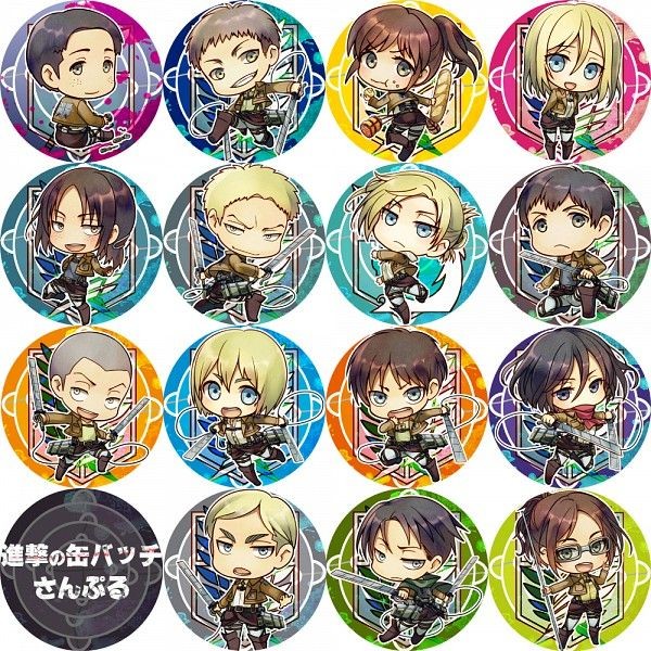 Attack on Titan brooch 3