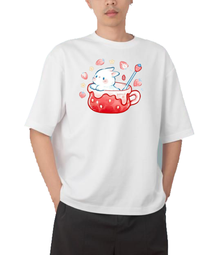 bunny One Size t- shirt White 2