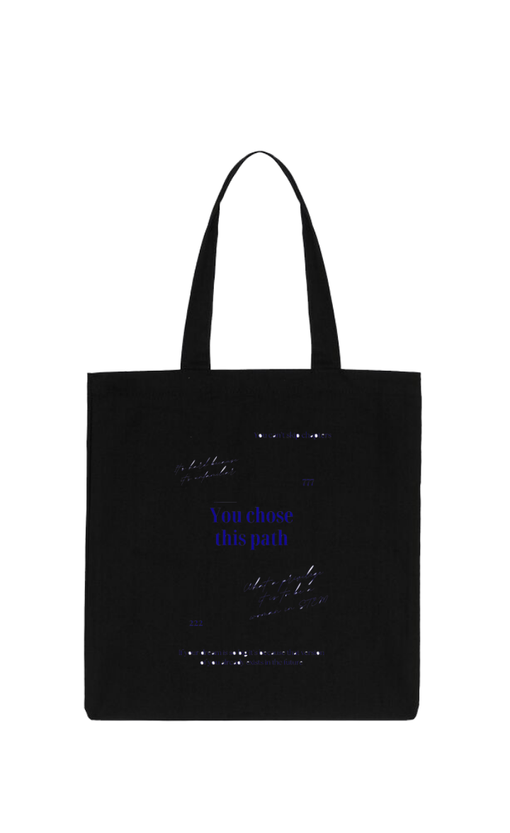 You chose this path tote bag Black 188