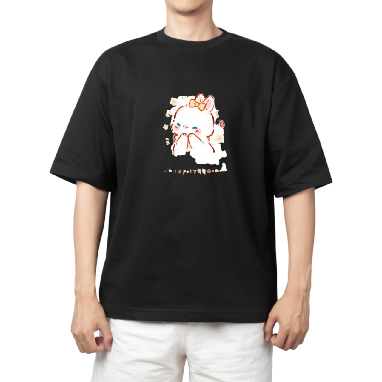 bunny One Size t- shirt Black 2