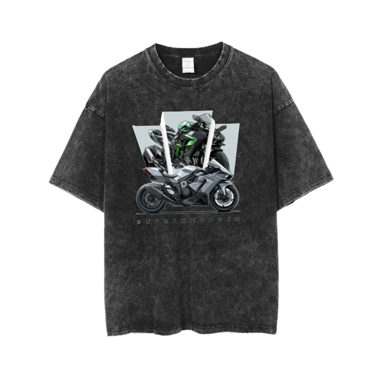 MOTOR CYCLE t- shirt One Size Washed 2