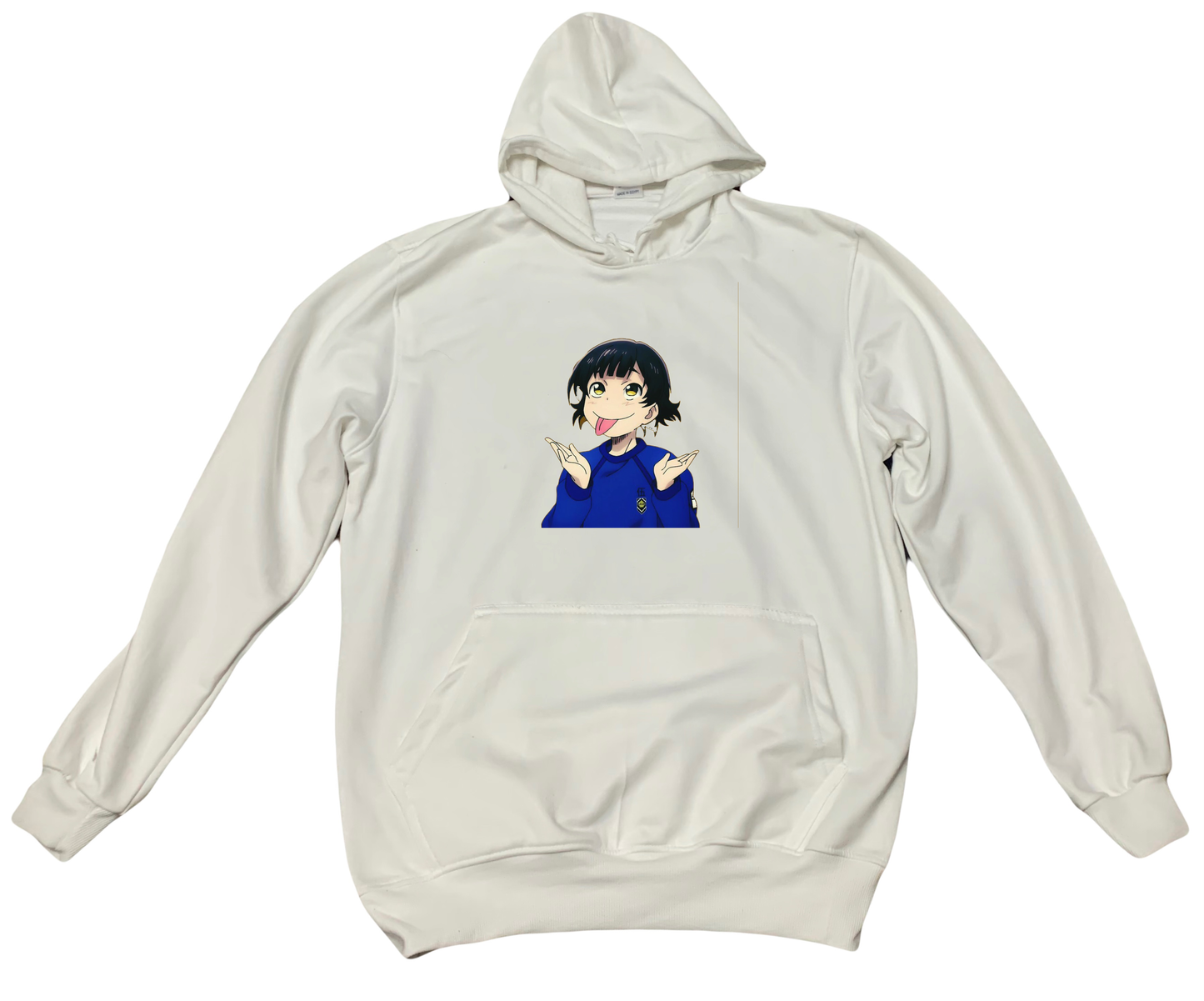 blue lock One Size hoodie White 2