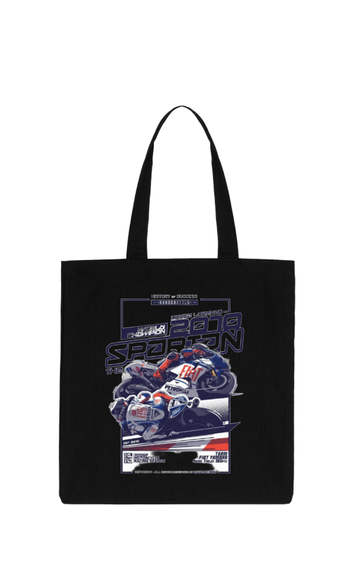 MOTOR CYCLE tote bag Black 2