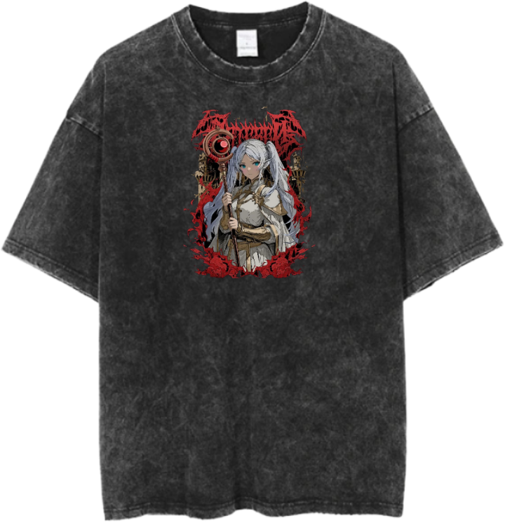 Frieren Beyond Journey's End t- shirt One Size Washed 2