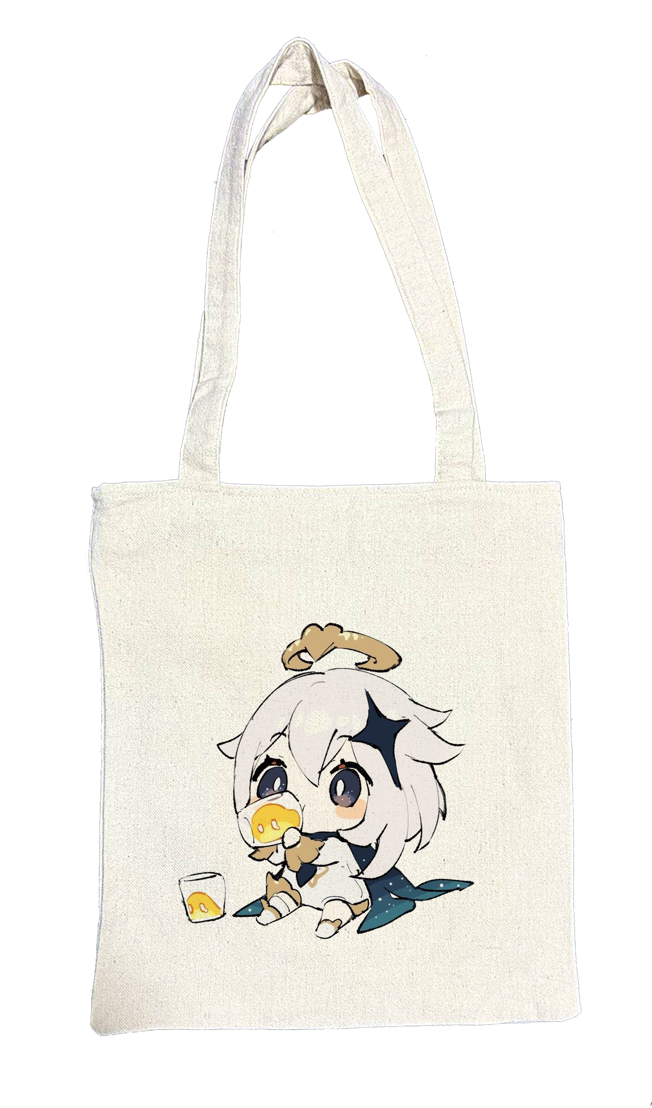 genshin impact Paimon tote bag beige 2