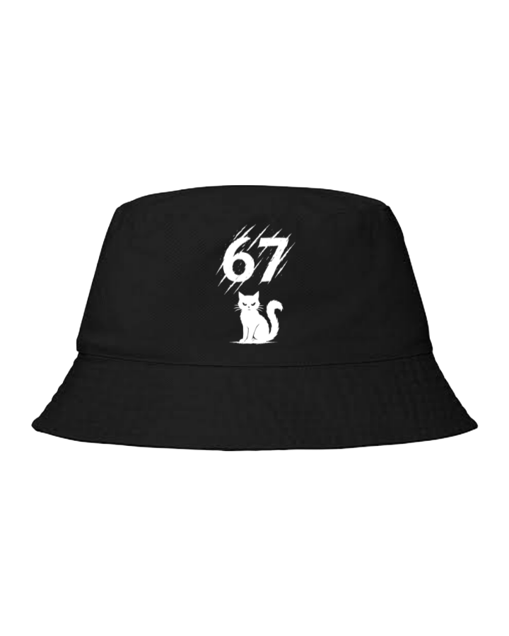 67 designs Bucket hat Fishman hat cap Black 2