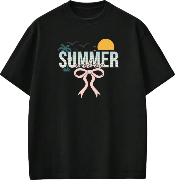 Summer Vibes t- shirt Black Back 2