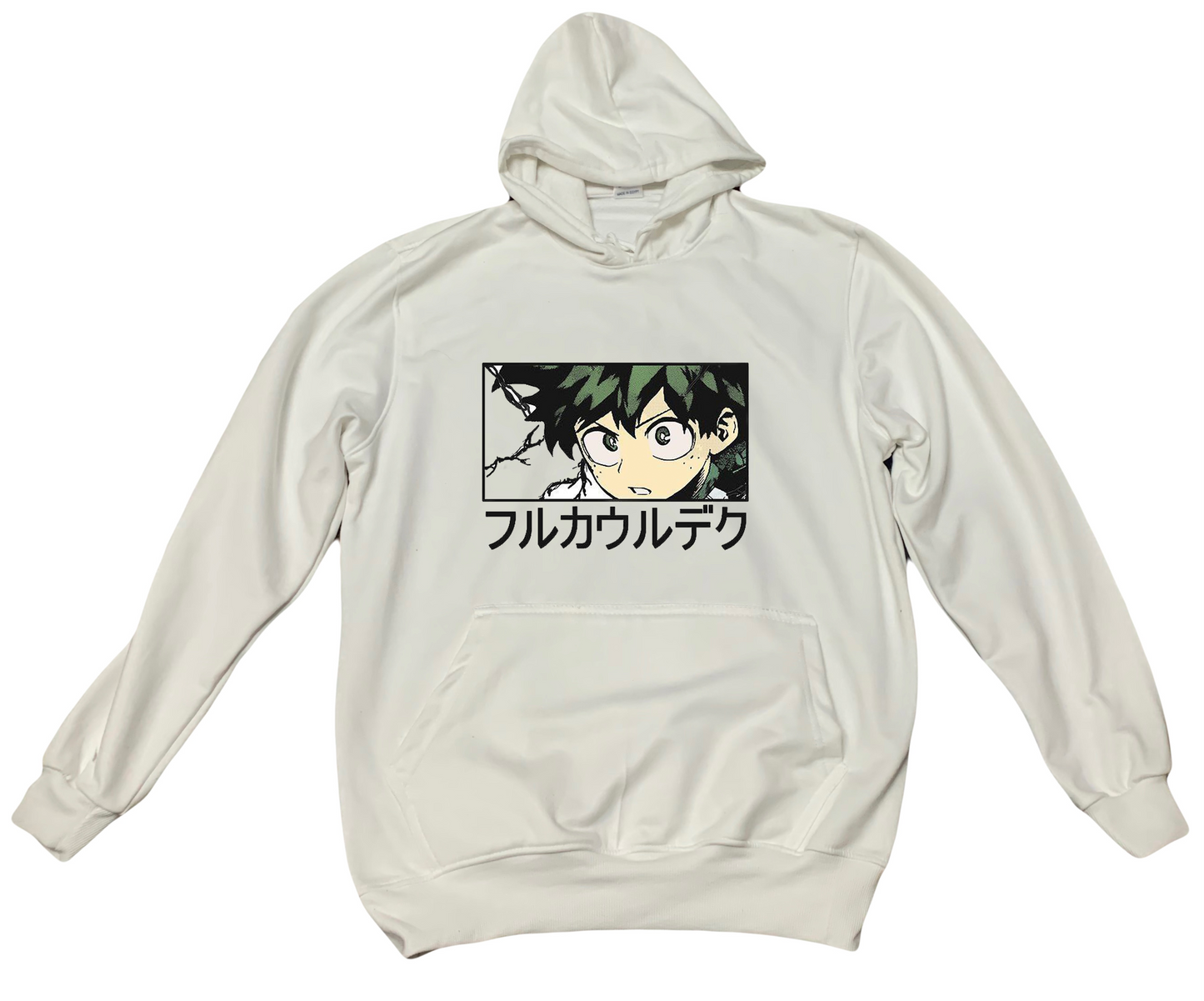 bnha boku no hero academy One Size hoodie White 2