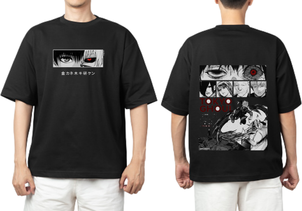 Tokyo ghoul t- shirt One Size Black Back 2