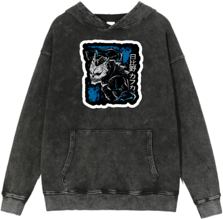 Kaiju No. 8 Over Size hoodie Washed 2