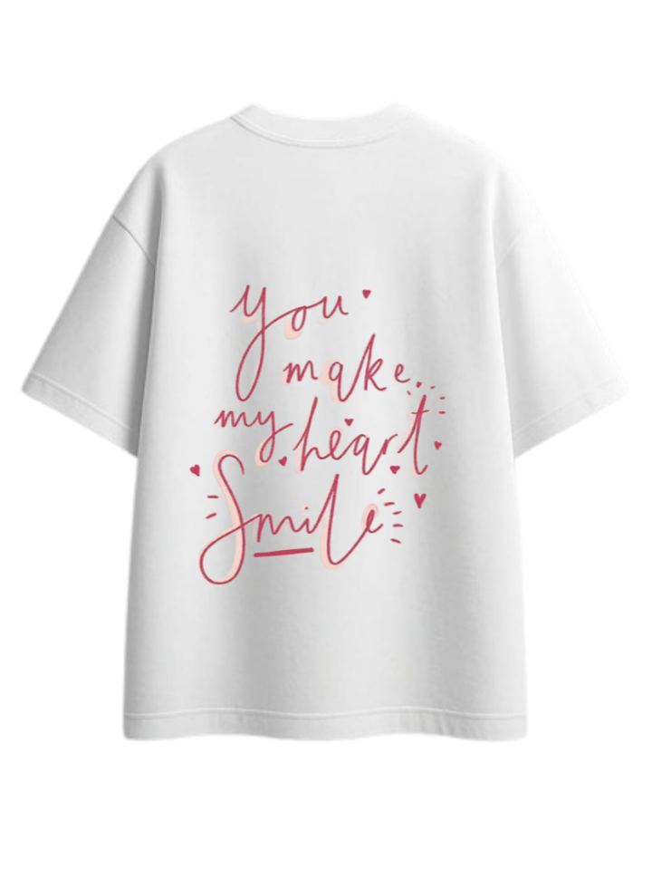 VaIentine coupIe t- shirt White Back 2