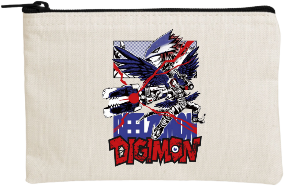 Digimon Adventure wallet pencil case Beige 2