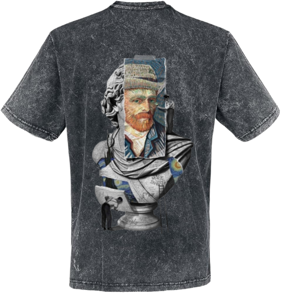 فان جوخ t- shirt One Size Washed Back 2