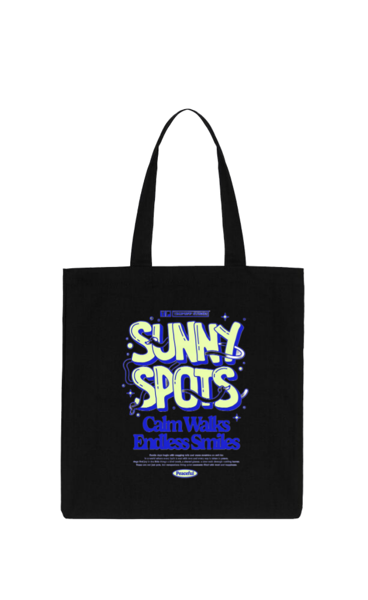 SUNNY SPOTS tote bag Black 2