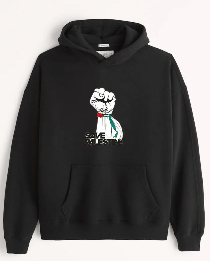 Palestine One Size hoodie Black 2