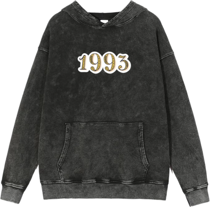 age Oversize Hoodie Washed gray 1993