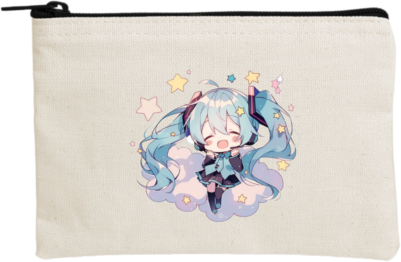 miku pencil case Beige 2