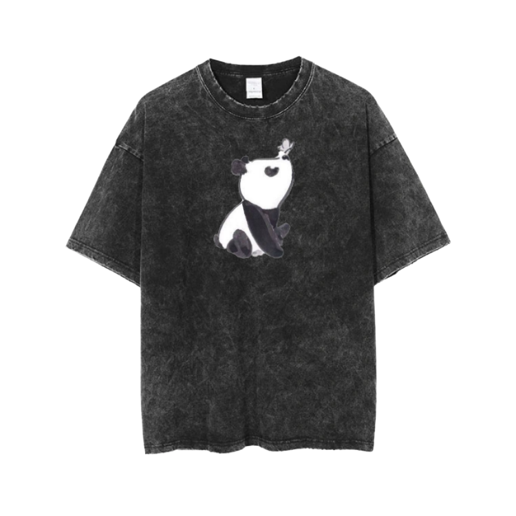 PANDA One Size t- shirt Washed 2