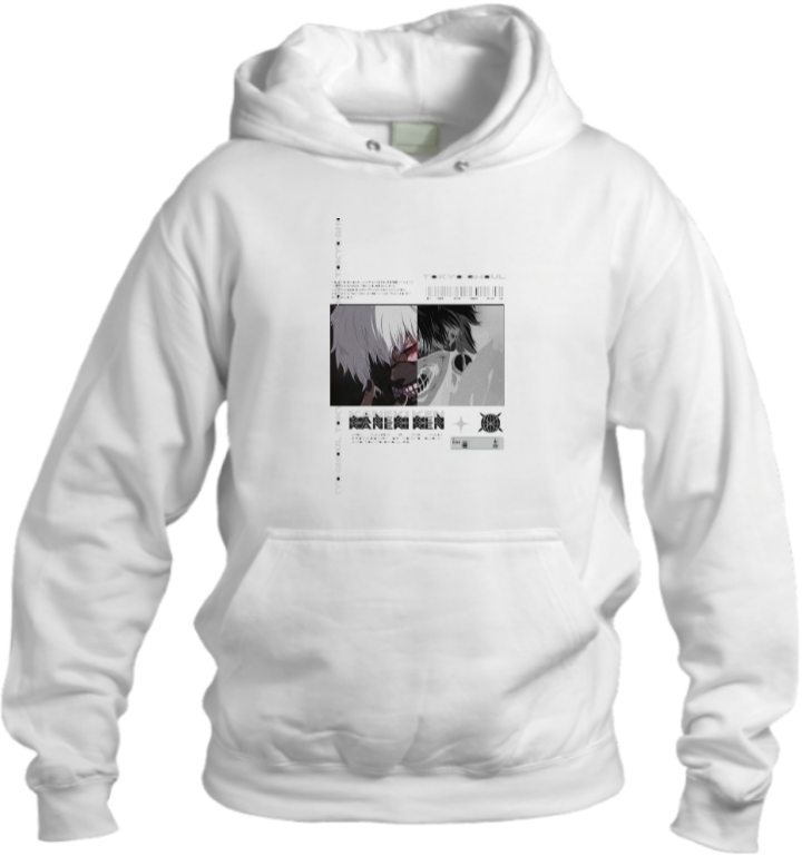 okyo Ghoul One Size hoodie White 2