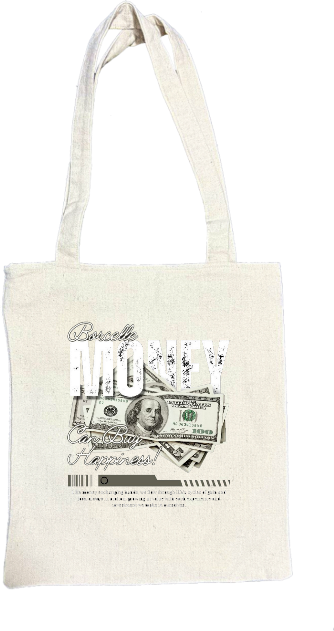 Happiness! tote bag beige 102