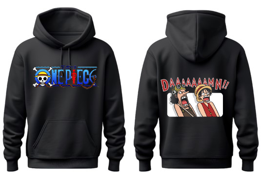 one piece One Size hoodie Black Back 2