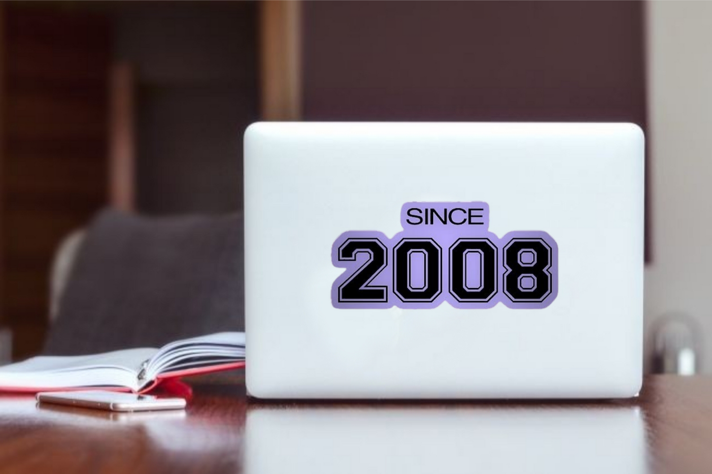 age Laptop Sticker 2008